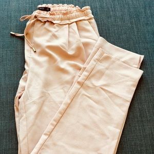 Zara Draw String/Elastic Trouser Pant -Light Pink